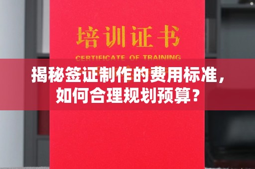 长洲揭秘签证制作的费用标准，如何合理规划预算？