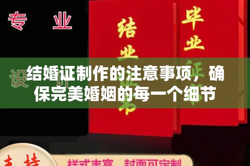 长洲结婚证制作的注意事项，确保完美婚姻的每一个细节